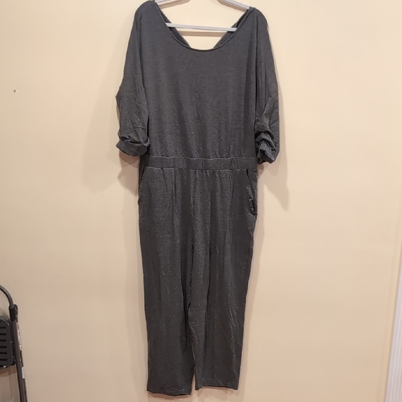 Soft Surroundings Dark Gray Jumpsuit - Picture 1 of 15